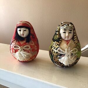 Vintage Japanese Daruma Dolls
